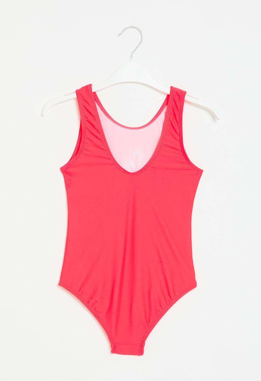 MINOTI - Scoop back swimsuit with sequins - orange