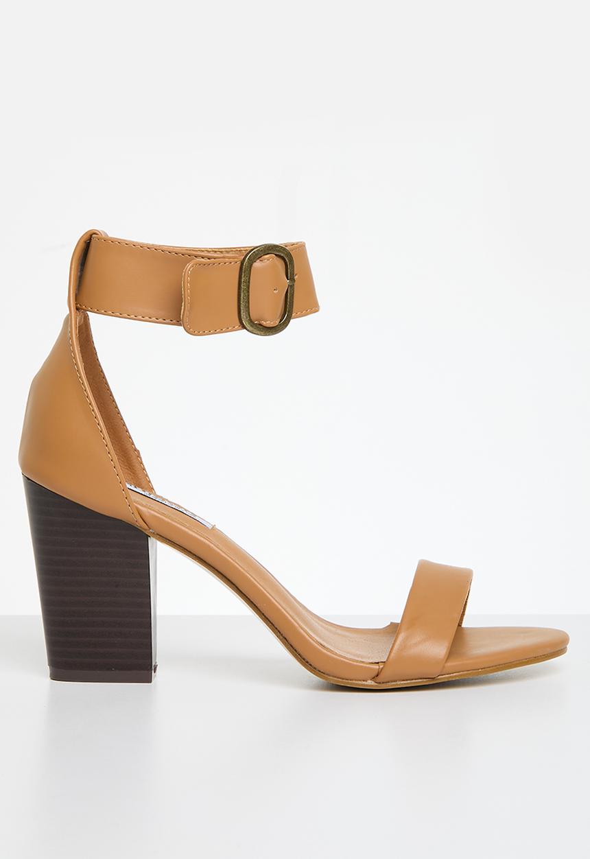 Madison® - Allan 2 ankle strap block heel sandal - light tan