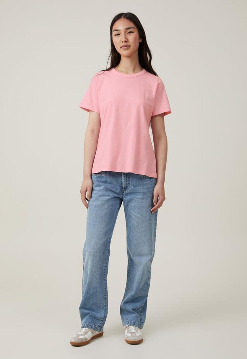 Cotton On - The 91 classic organic tee - washed pink