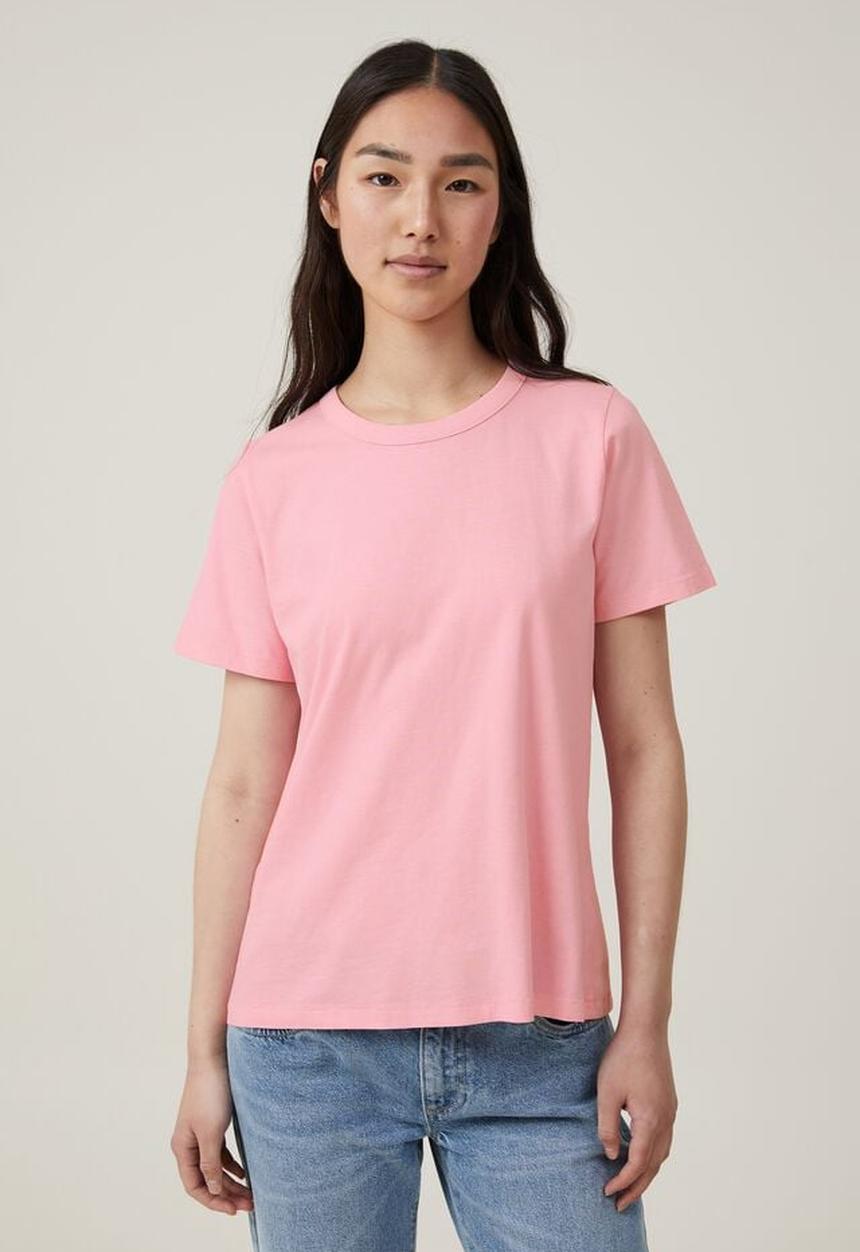 Cotton On - The 91 classic organic tee - washed pink