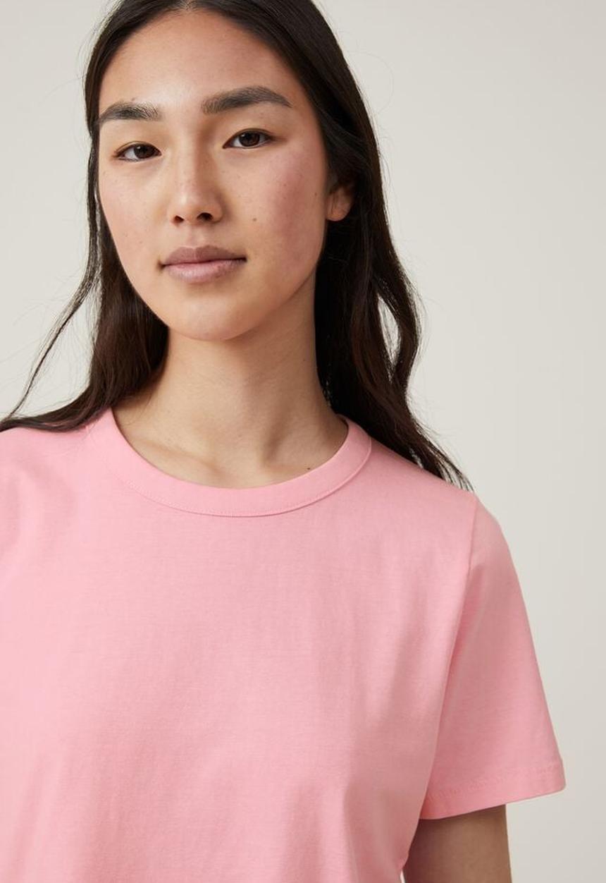 Cotton On - The 91 classic organic tee - washed pink