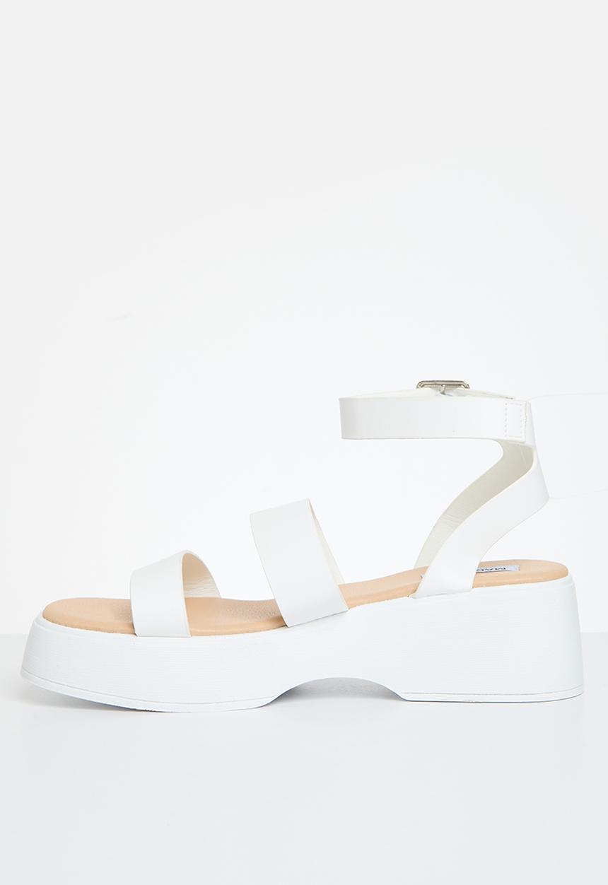 Madison® - Hannah flatform strap sandal - white