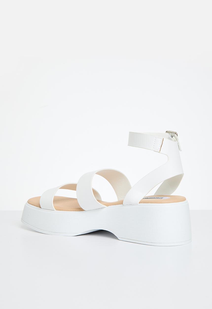 Madison® - Hannah flatform strap sandal - white