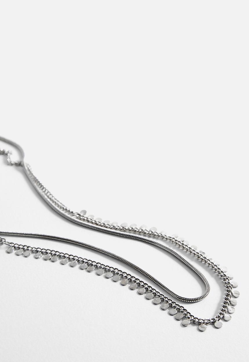 MANGO - Necklace goya - silver