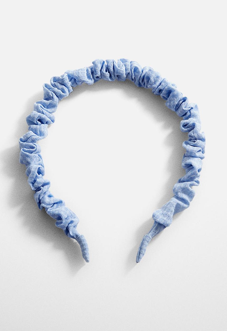 MANGO - Hairband vichy - sky-blue