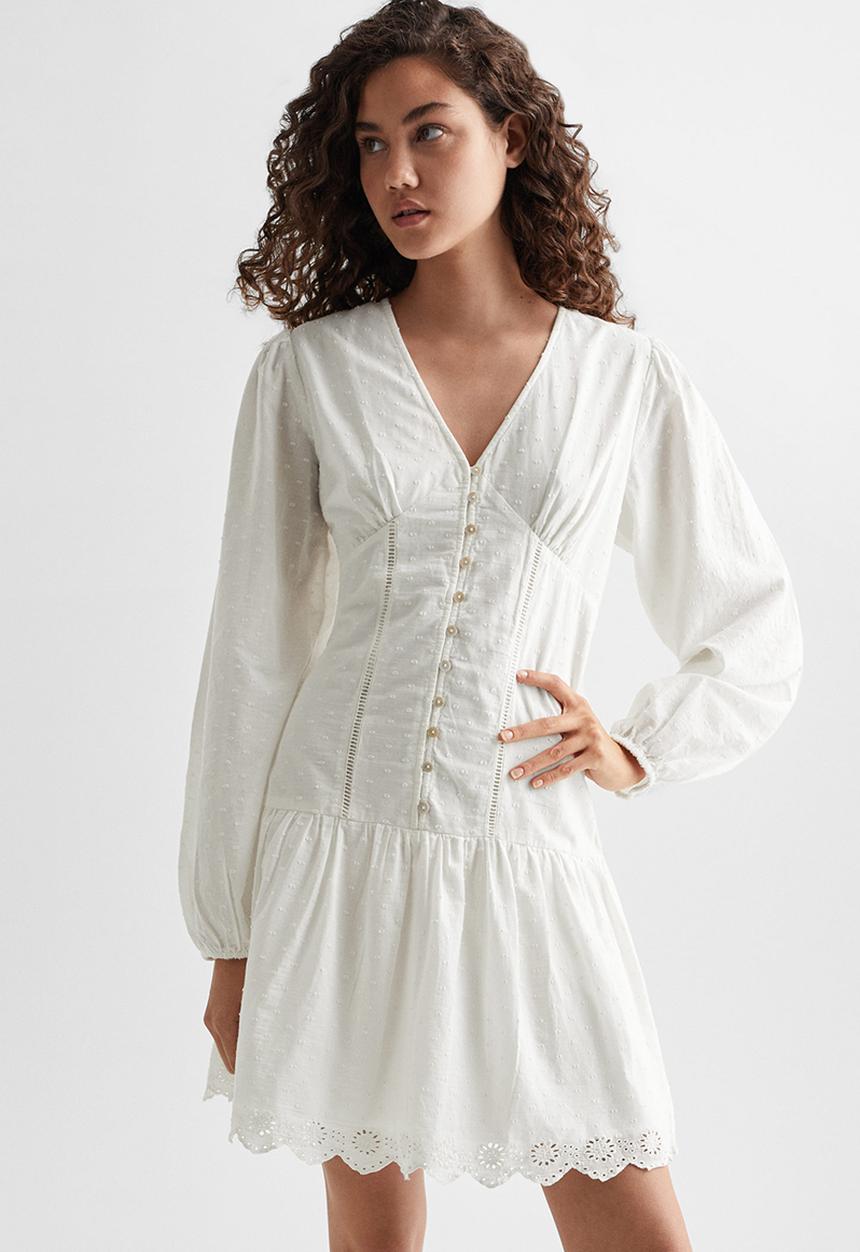 MANGO - Dress delhi - offwhite