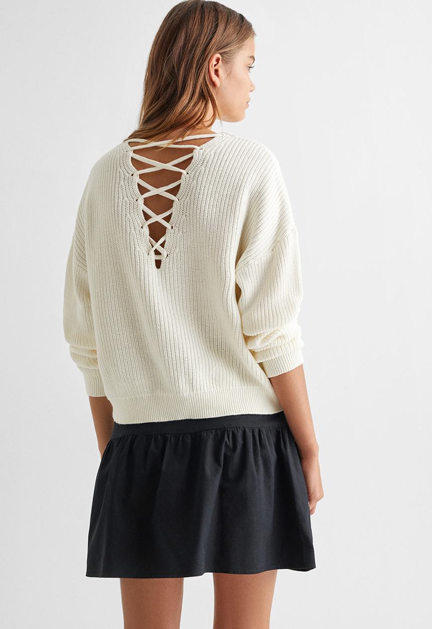MANGO - Sweater curry - light beige