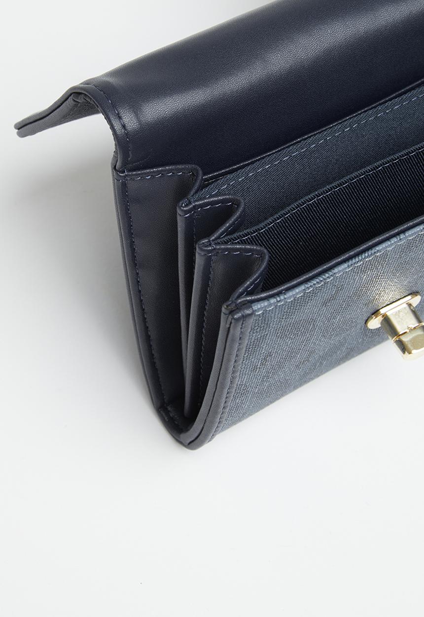 POLO - Compact turn lock clutch - navy