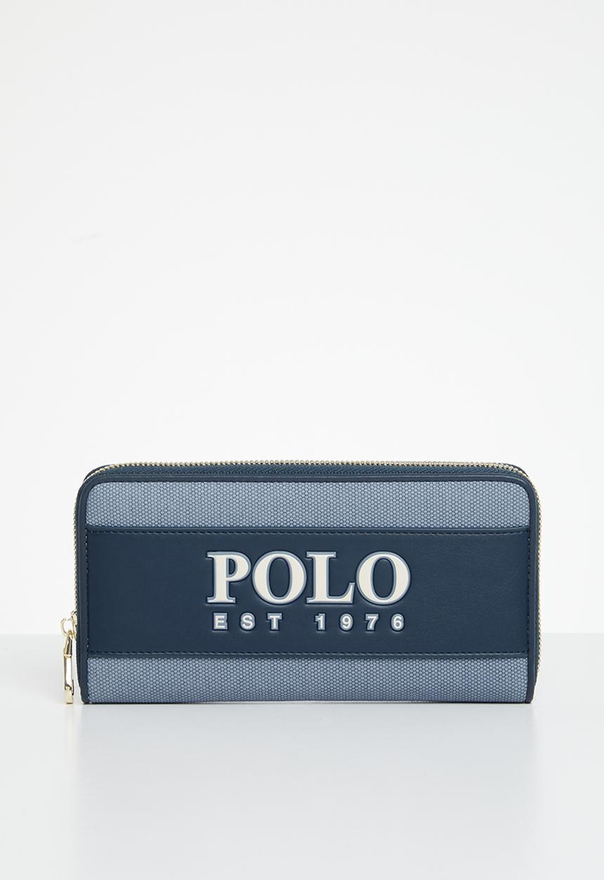 POLO - Zip around purse - blue