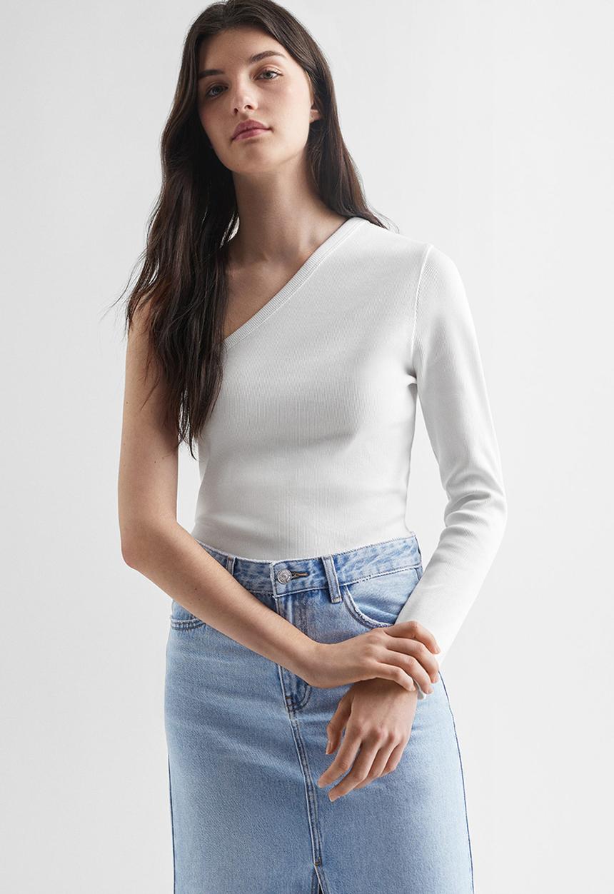 MANGO - T-shirt rock - off white