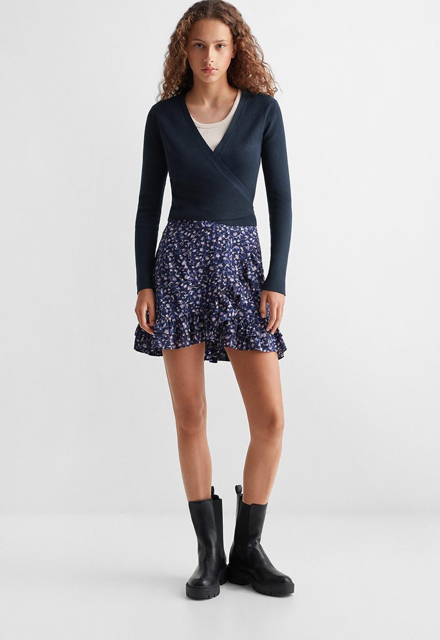 MANGO - Cardigan ballet - navy