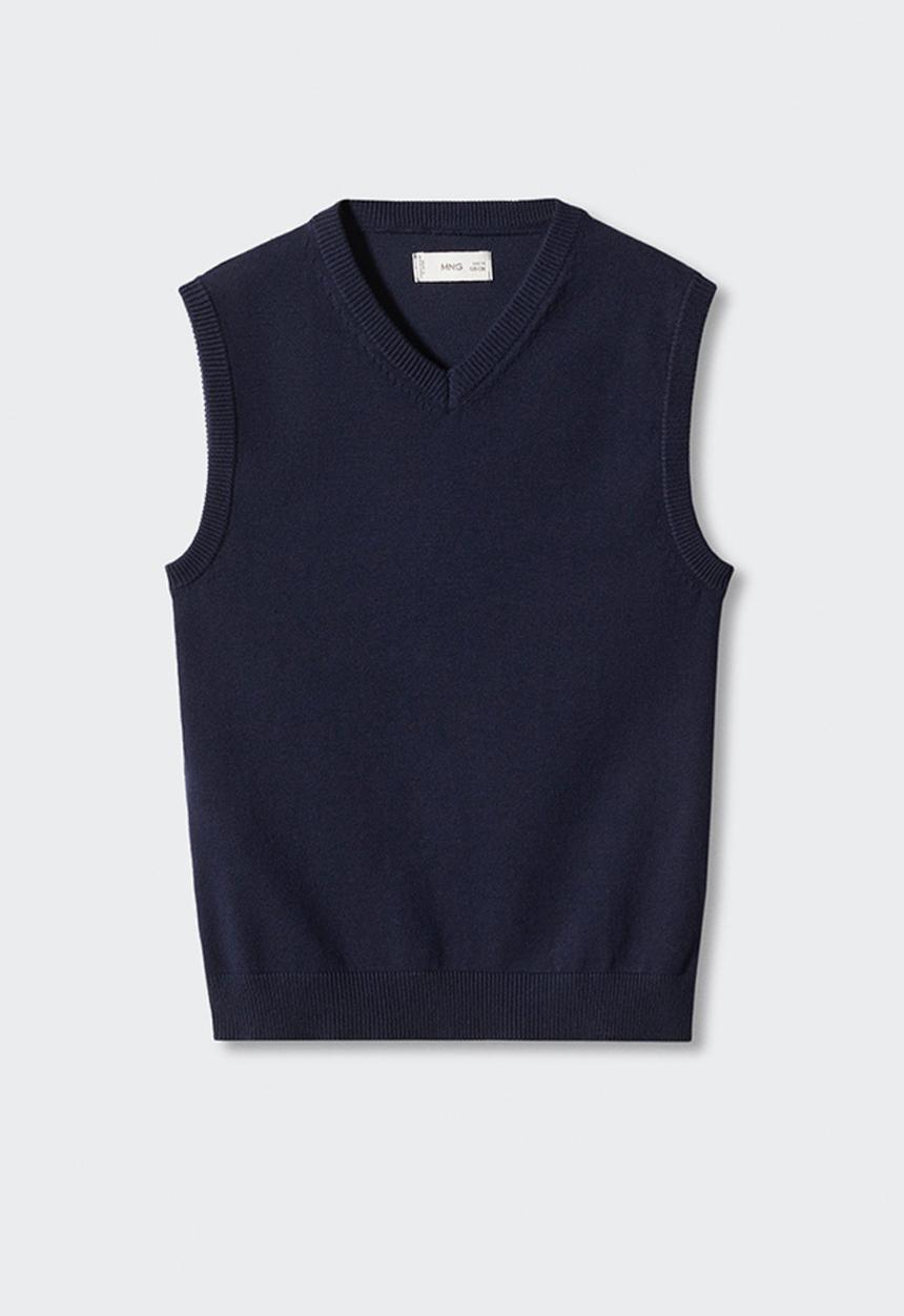 MANGO - Waistcoat genio5 - navy