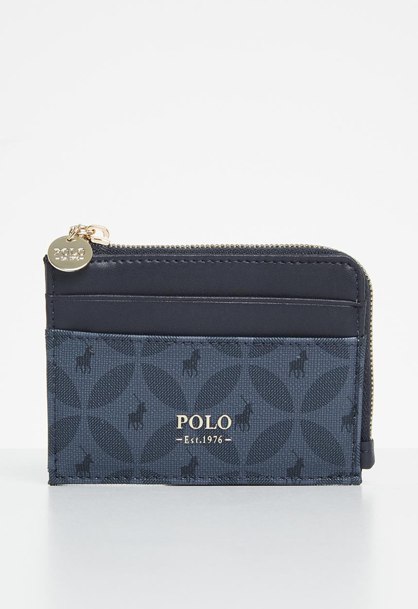 POLO - L-zip card holder - navy