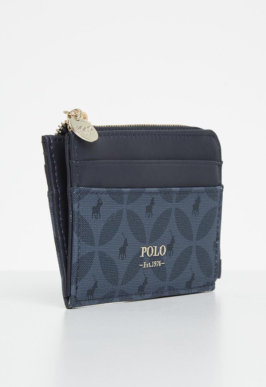 POLO - L-zip card holder - navy