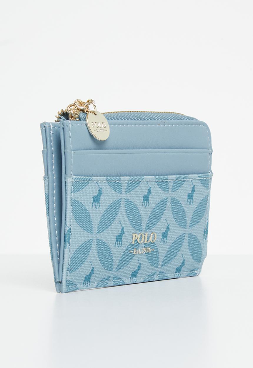 POLO - L-zip card holder - blue