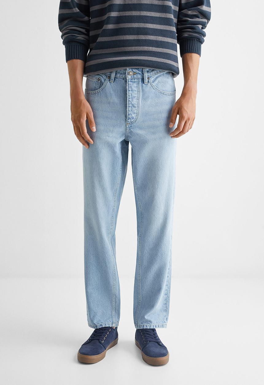 MANGO - Jeans regfit - light denim