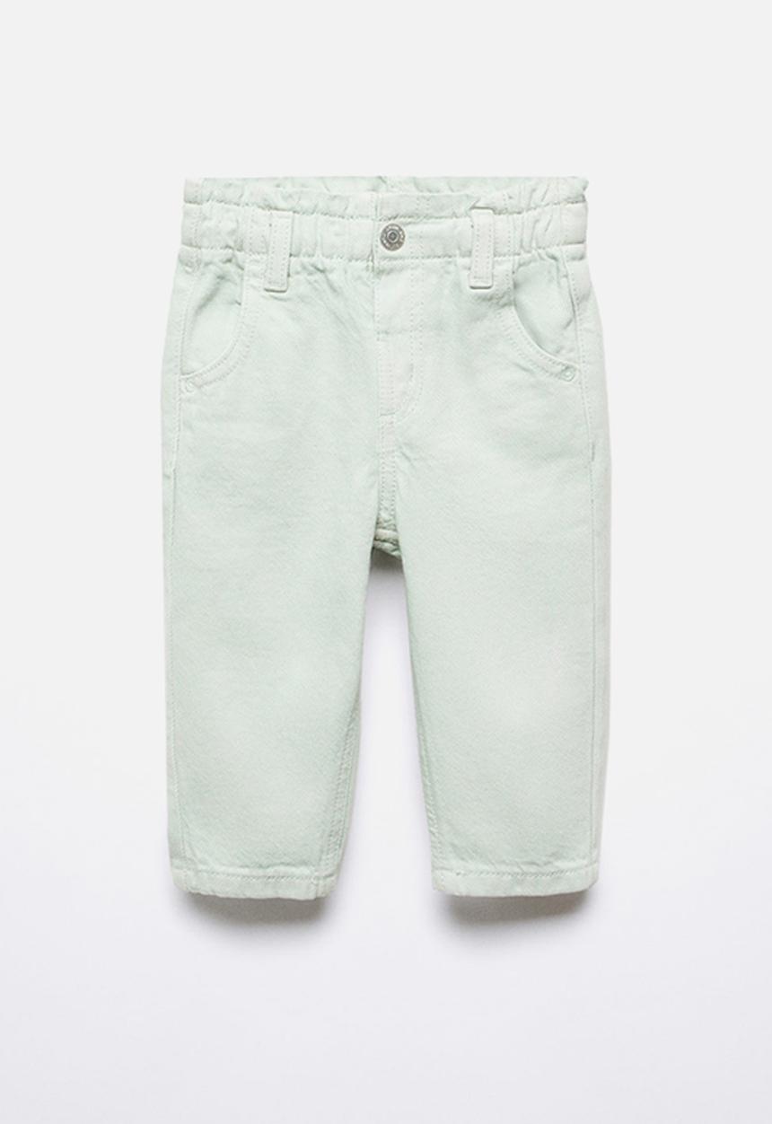 MANGO - Jeans paperbag - pastel green