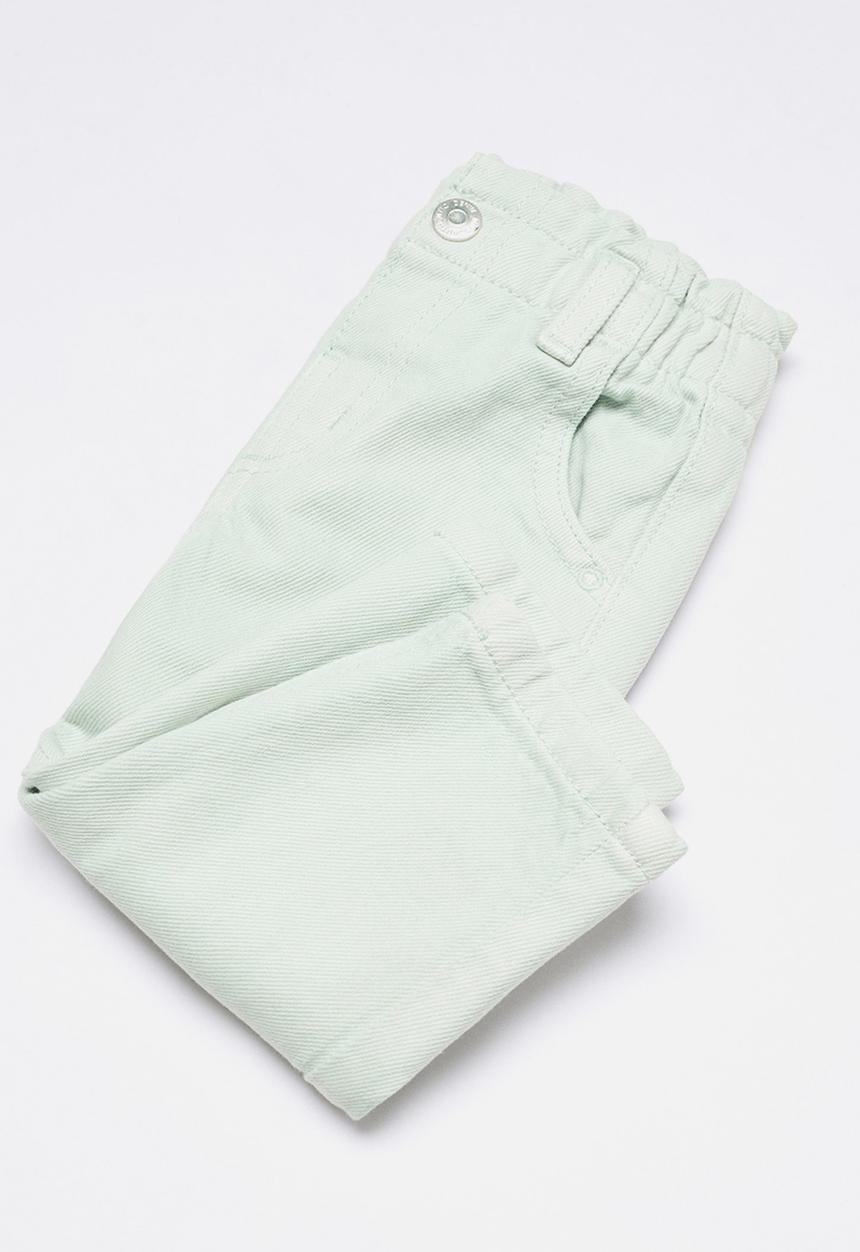 MANGO - Jeans paperbag - pastel green
