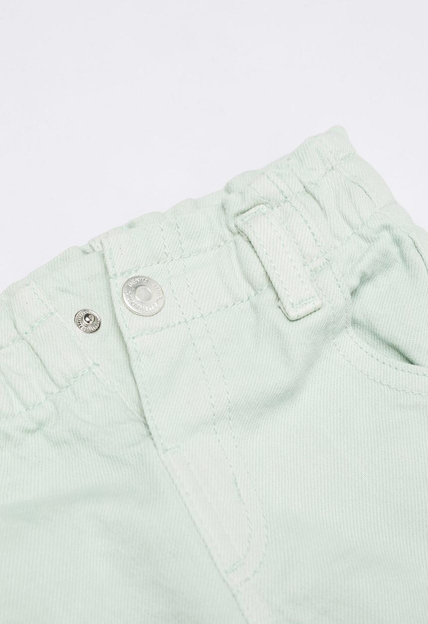 MANGO - Jeans paperbag - pastel green