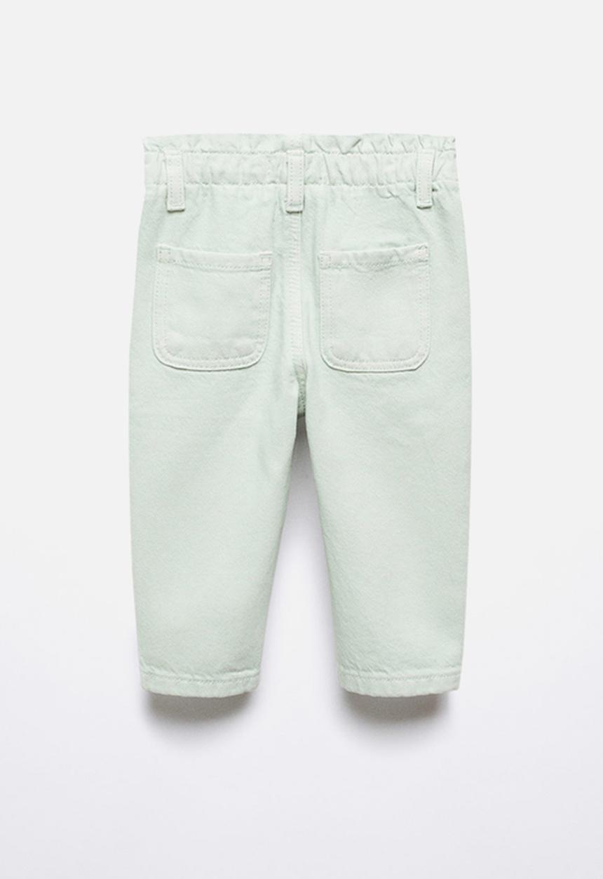 MANGO - Jeans paperbag - pastel green