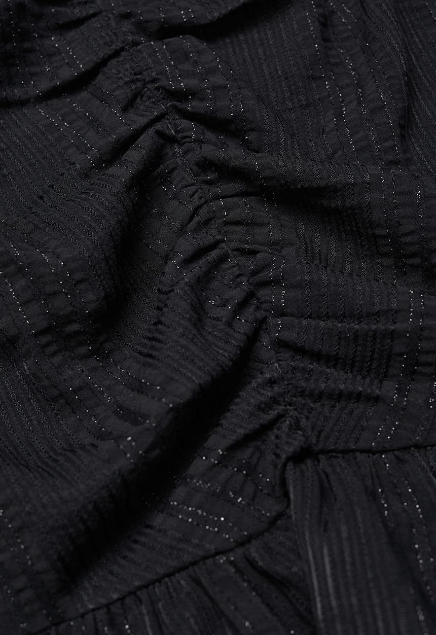 MANGO - Skirt rayaf - black