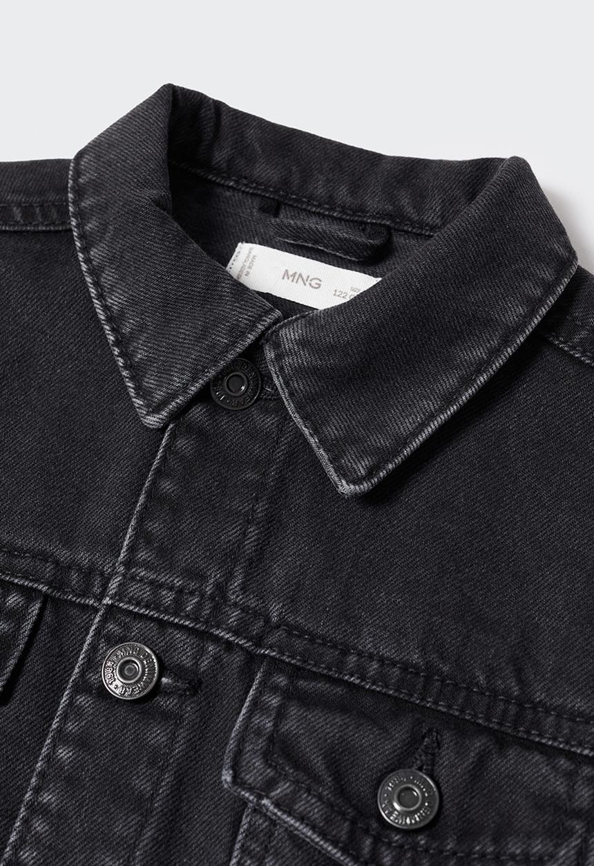 MANGO - Jacket john - black denim