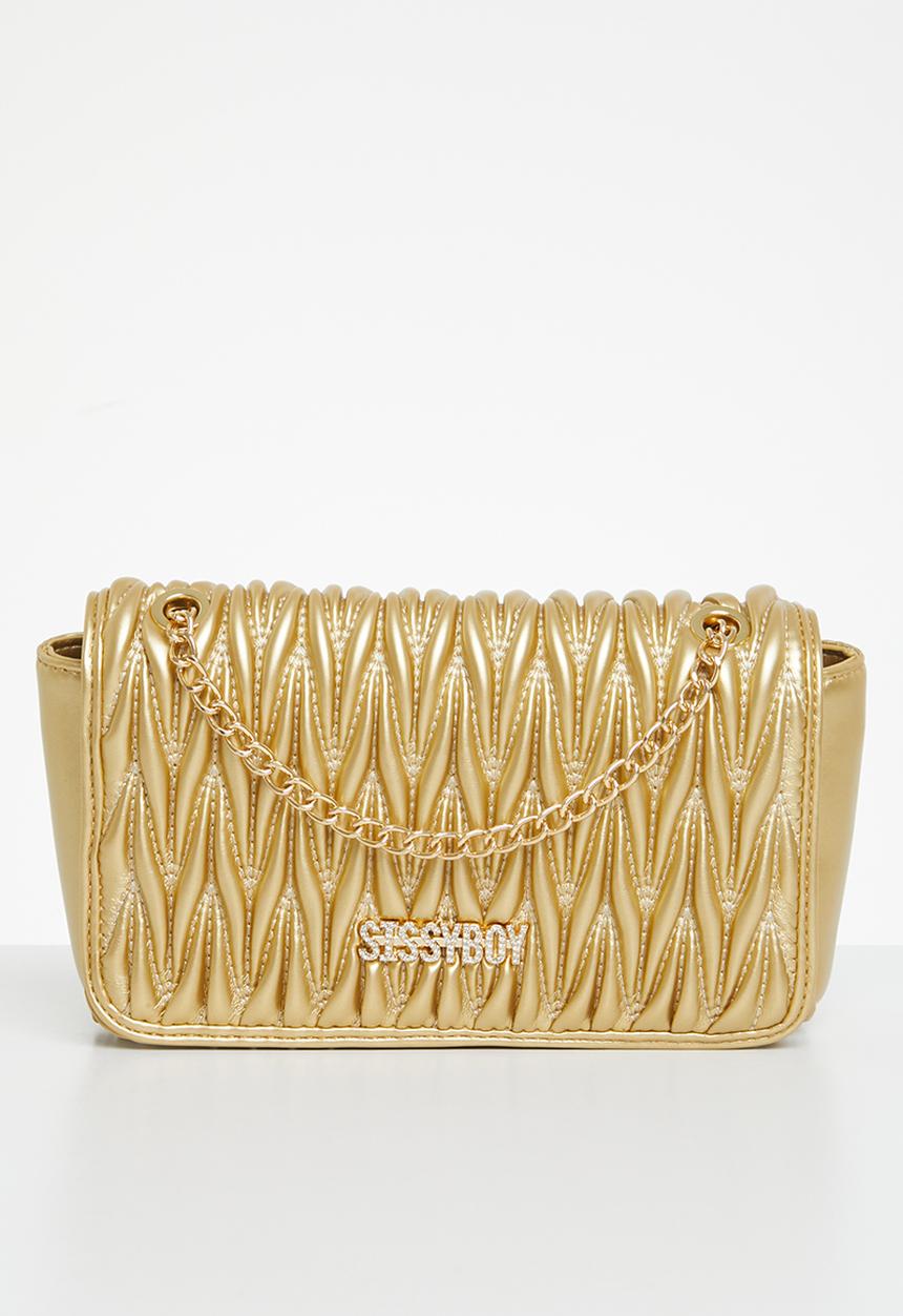 SISSY BOY - Quilted crossbody - gold