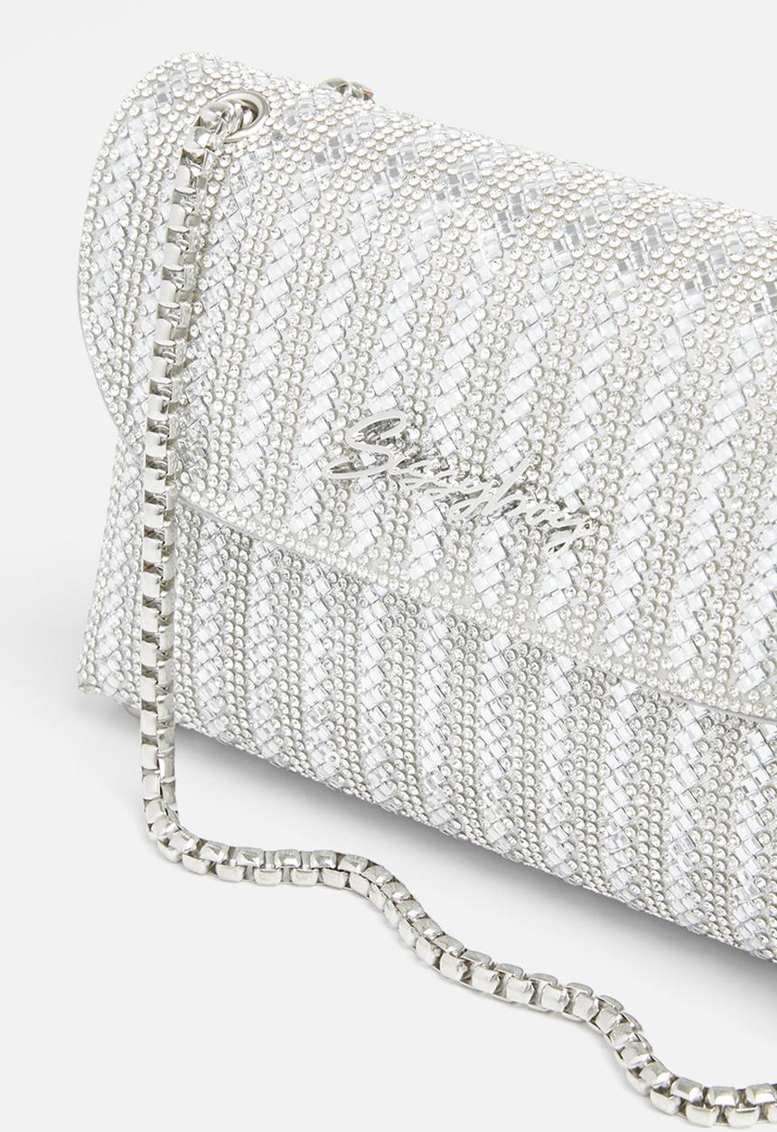SISSY BOY - Bling mini bag - silver