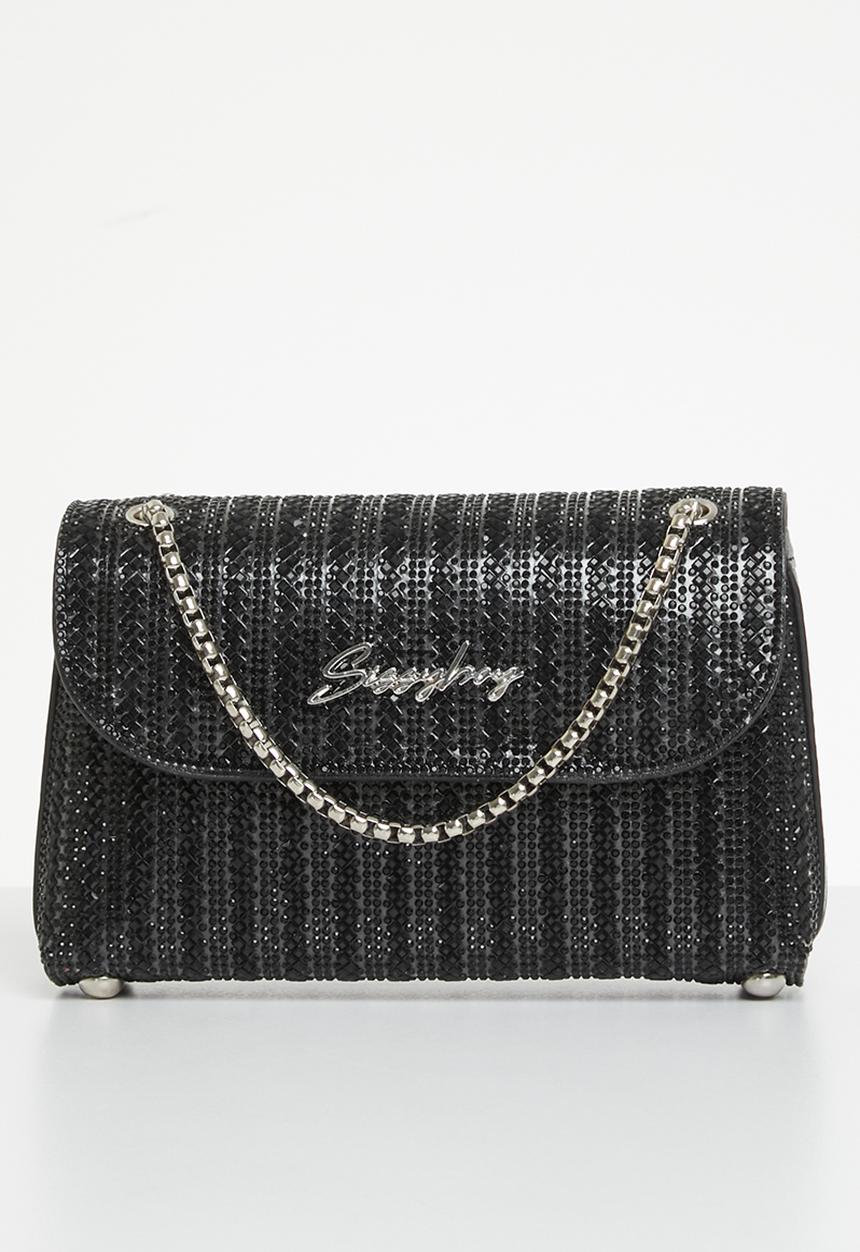 SISSY BOY - Bling mini bag - black