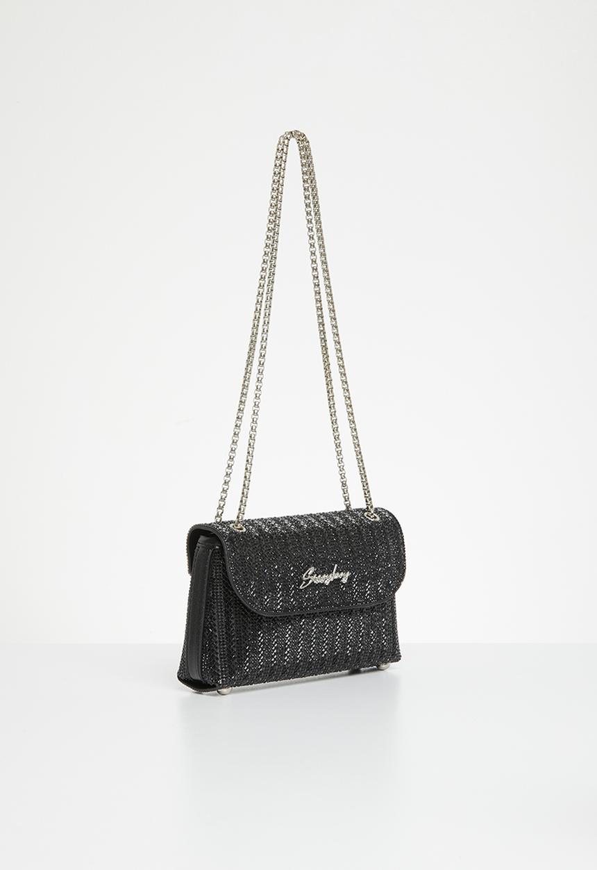 SISSY BOY - Bling mini bag - black