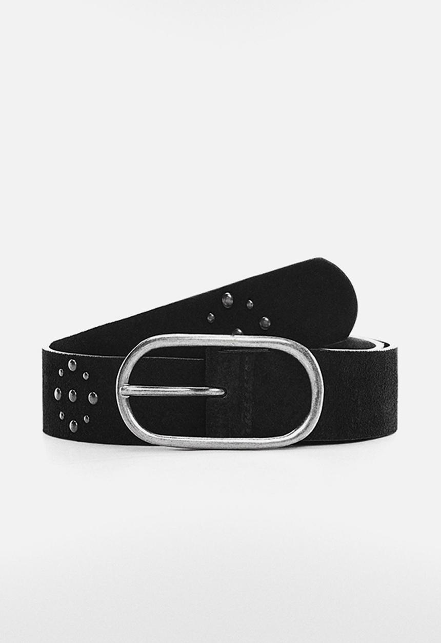 MANGO - Belt tachas - black