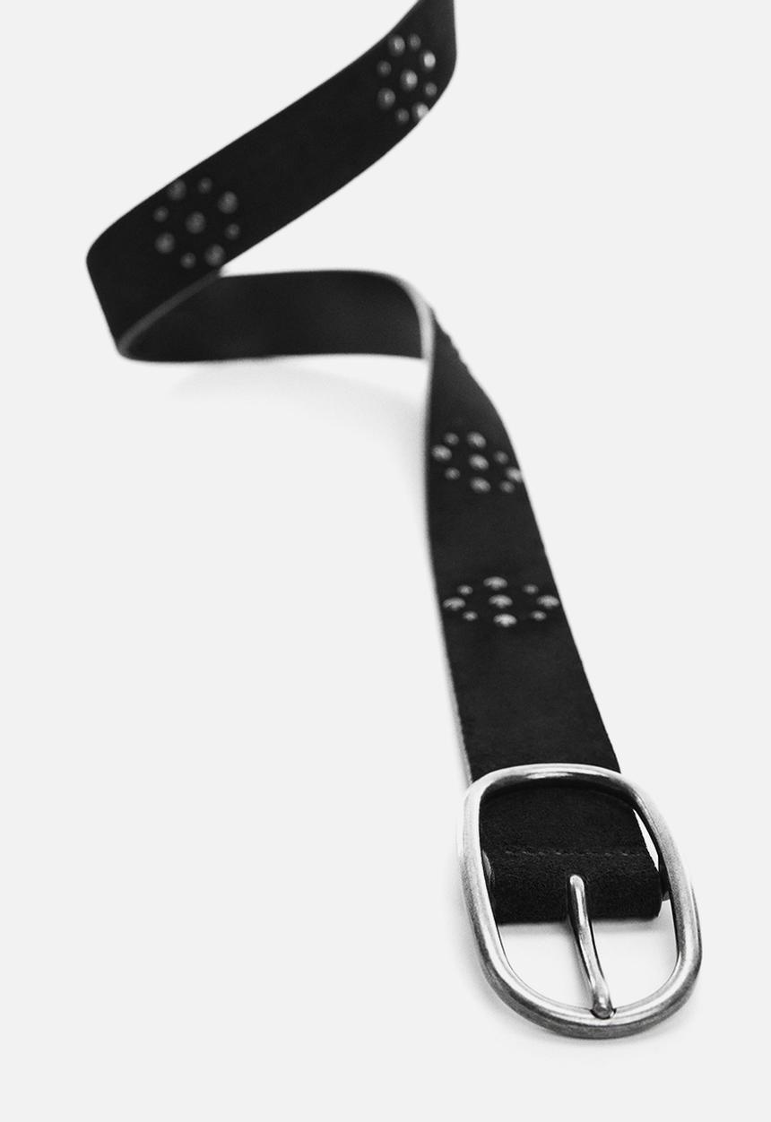 MANGO - Belt tachas - black