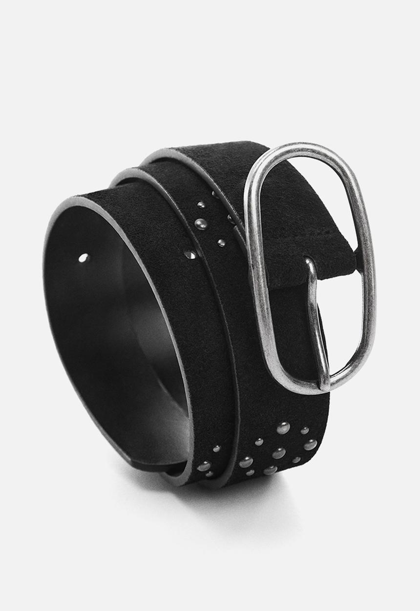 MANGO - Belt tachas - black