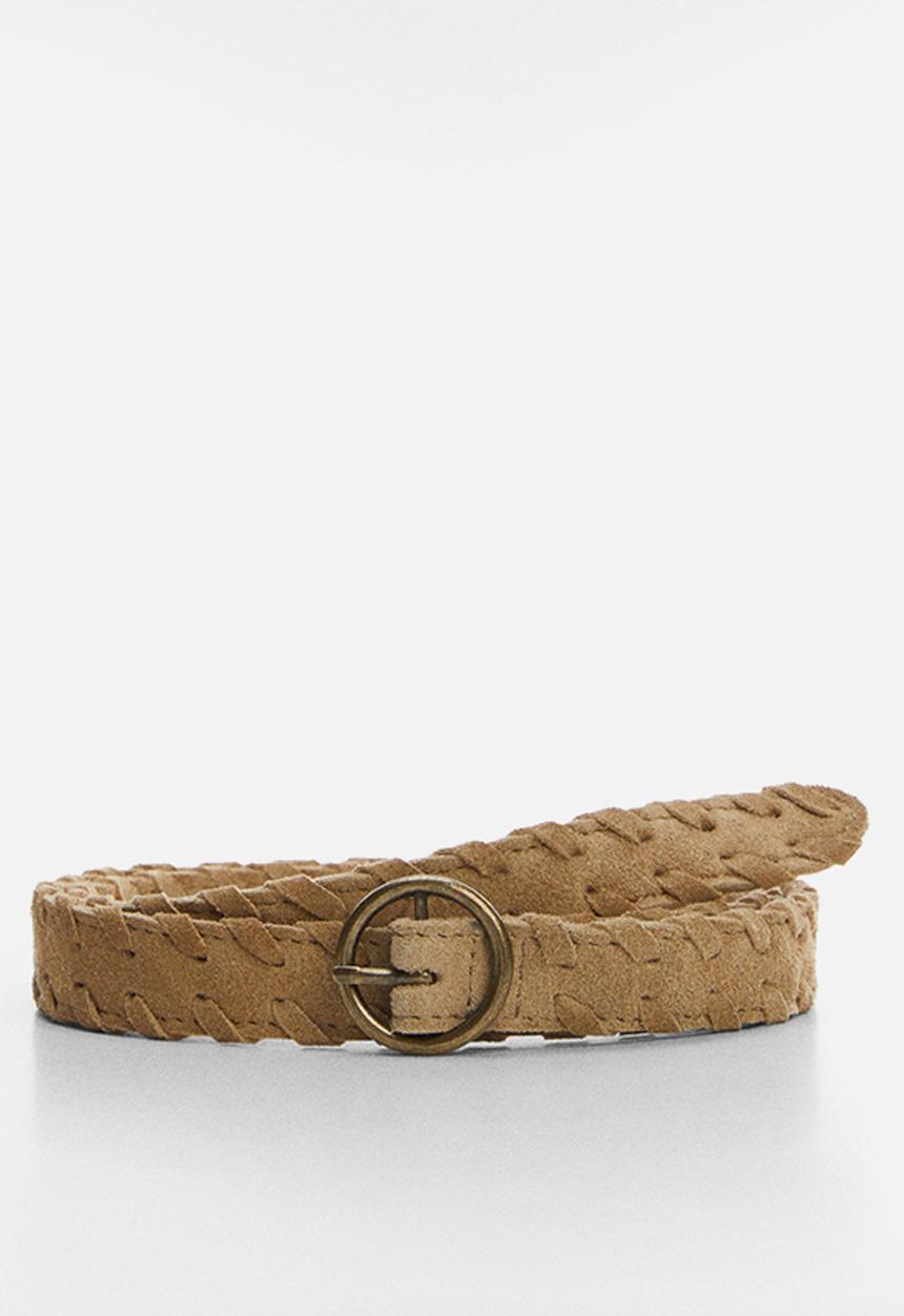 MANGO - Belt kourtb - camel