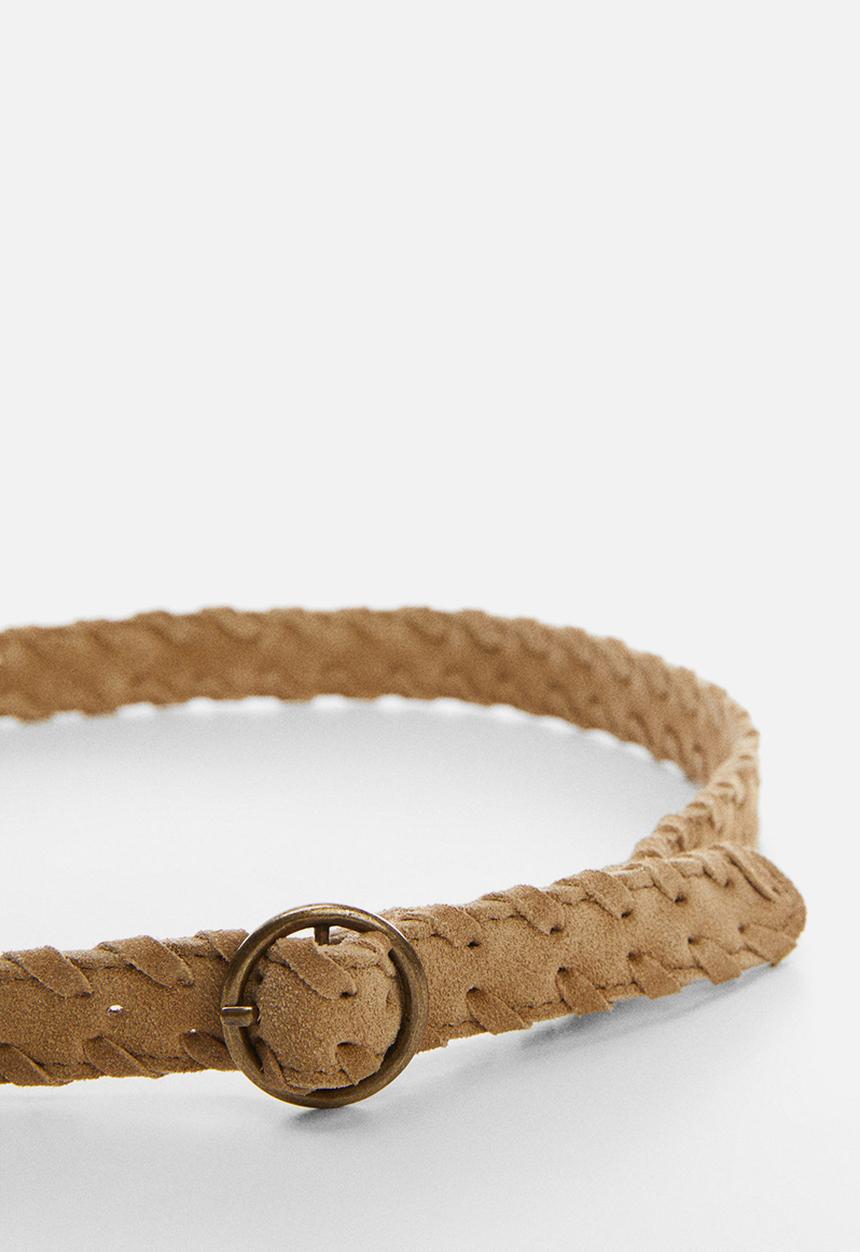 MANGO - Belt kourtb - camel
