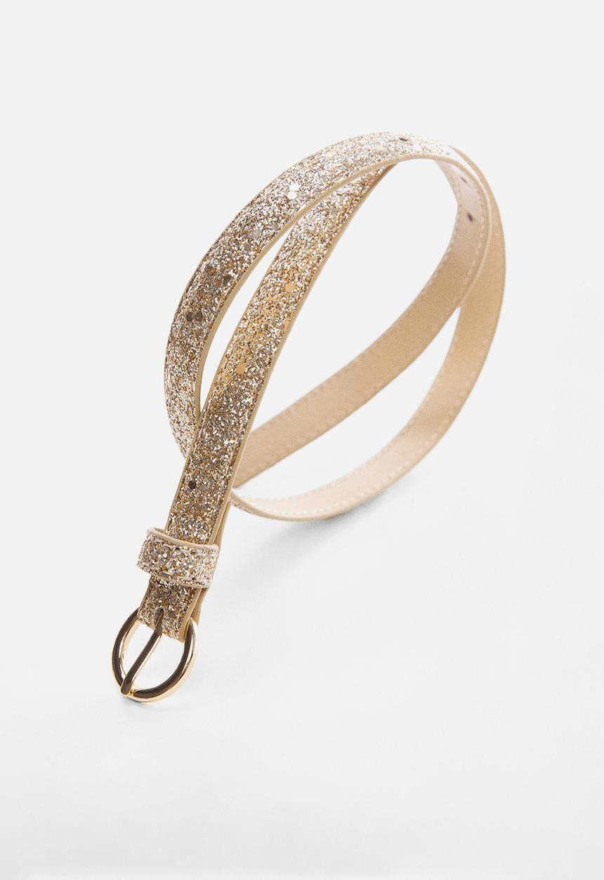 MANGO - Belt goldb - gold