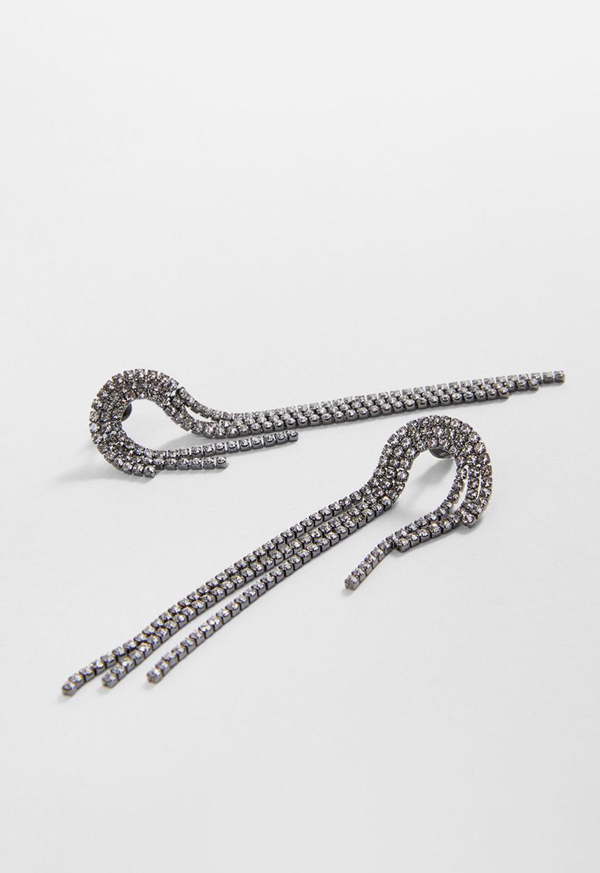 MANGO - Earrings diamond - silver