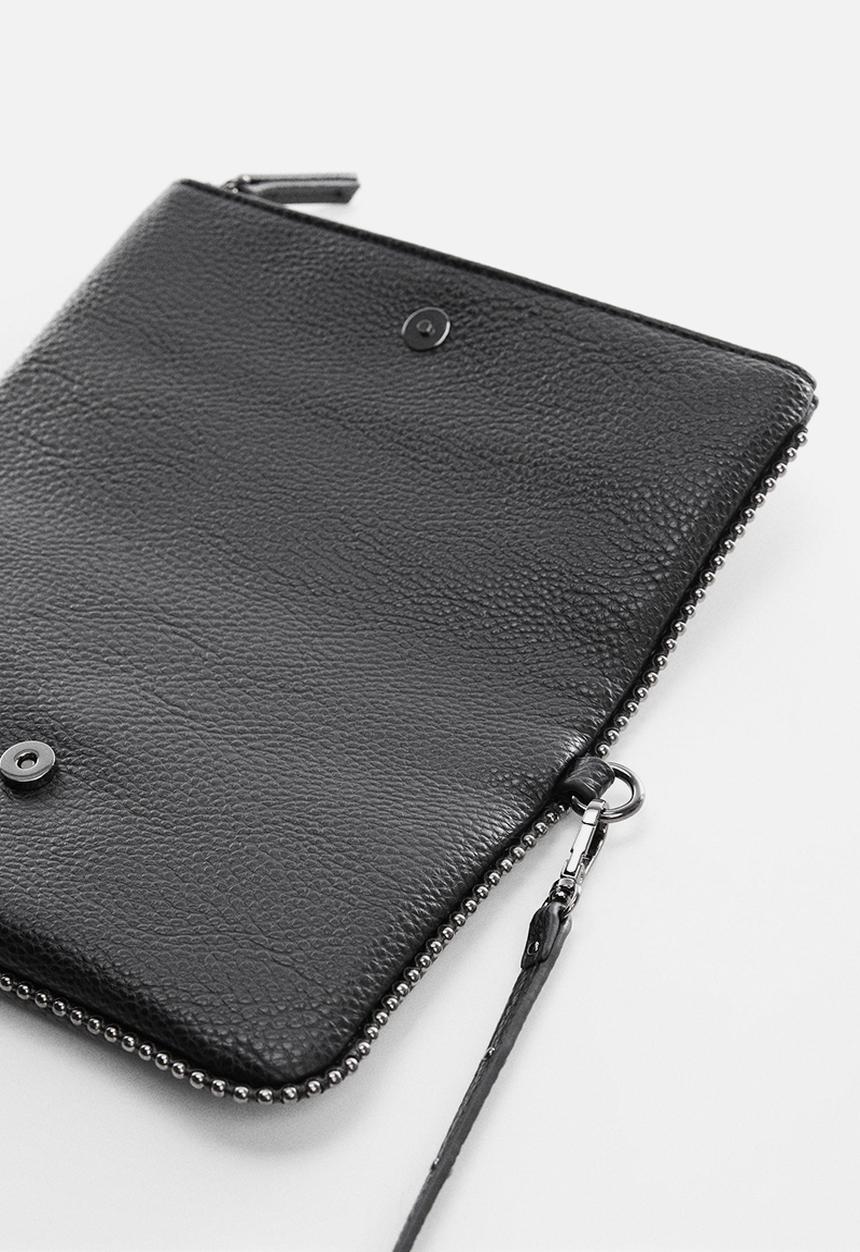 MANGO - Bag m- bolitas - black
