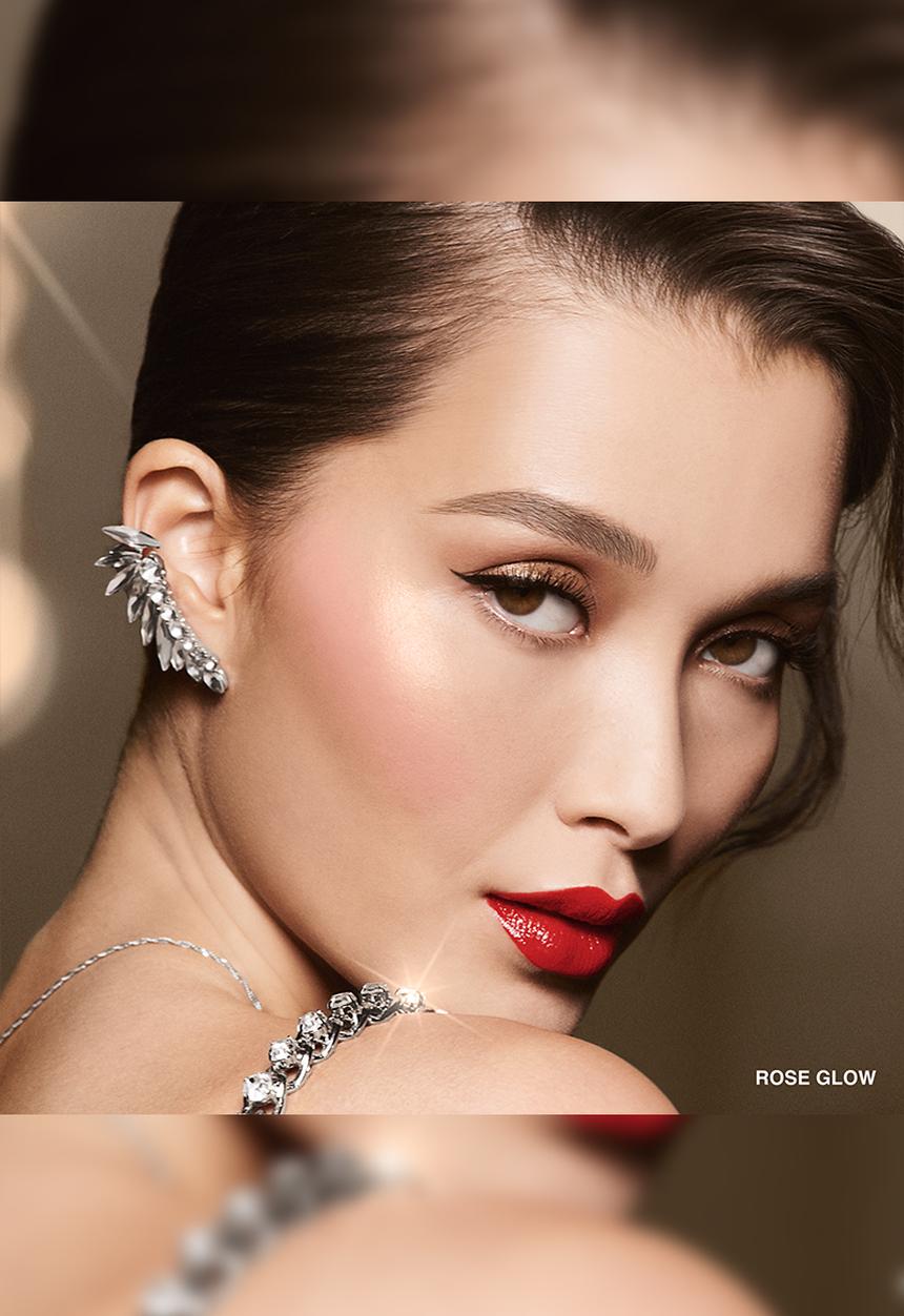 BOBBI BROWN - Golden Glamour Collection Luxe Cheek & Highlighting Palette - Rose Glow