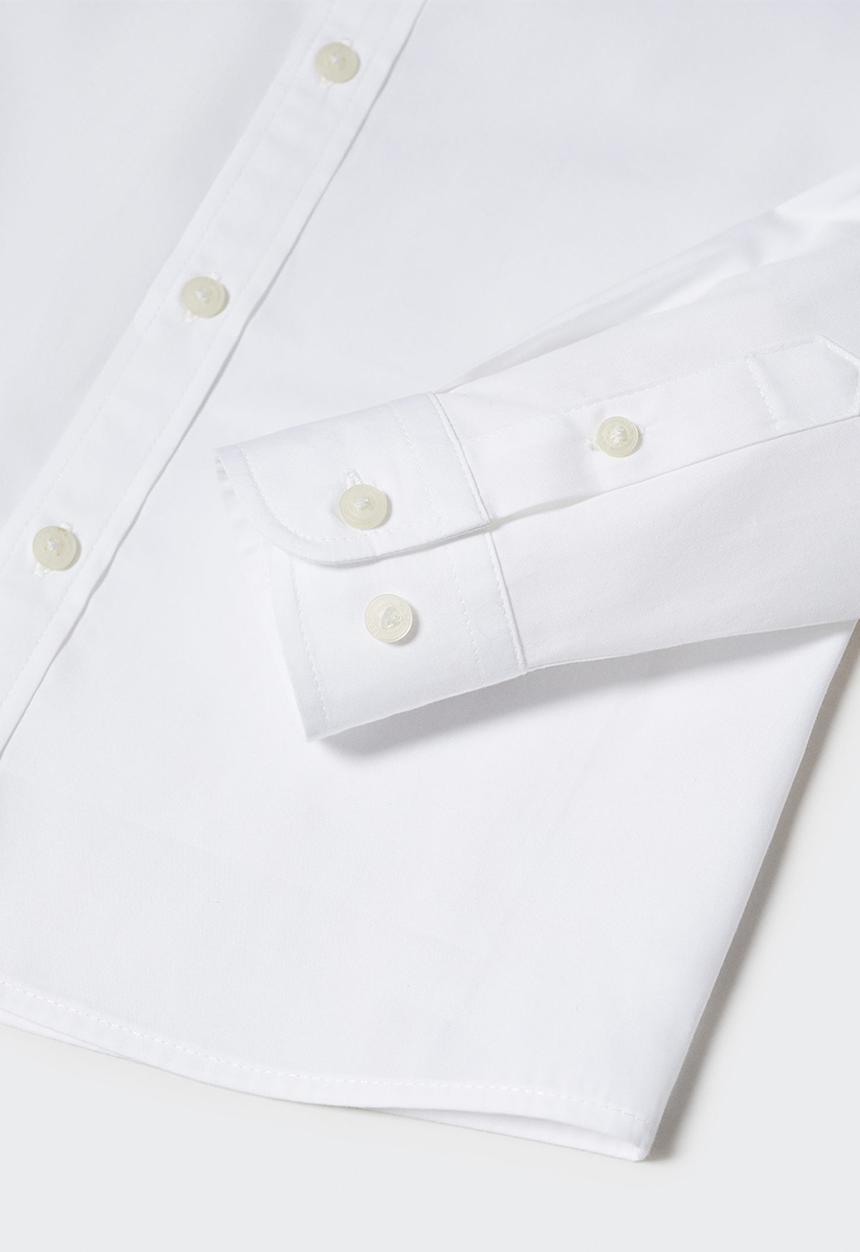 MANGO - Shirt poplin - white