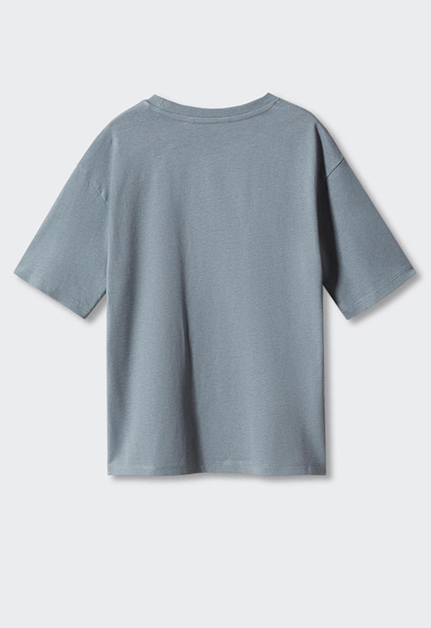 MANGO - T-shirt college - blue
