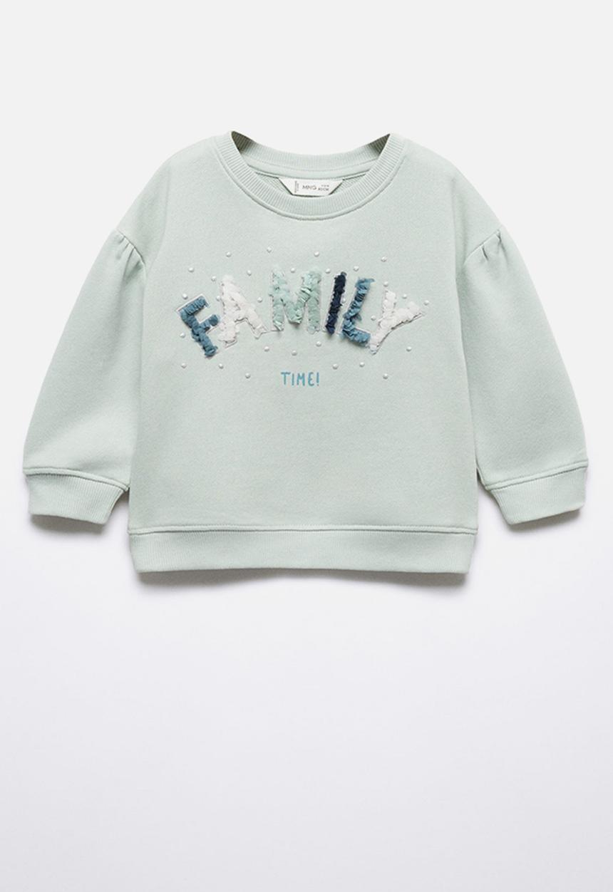 MANGO - Sweatshirt chiff - turquoise