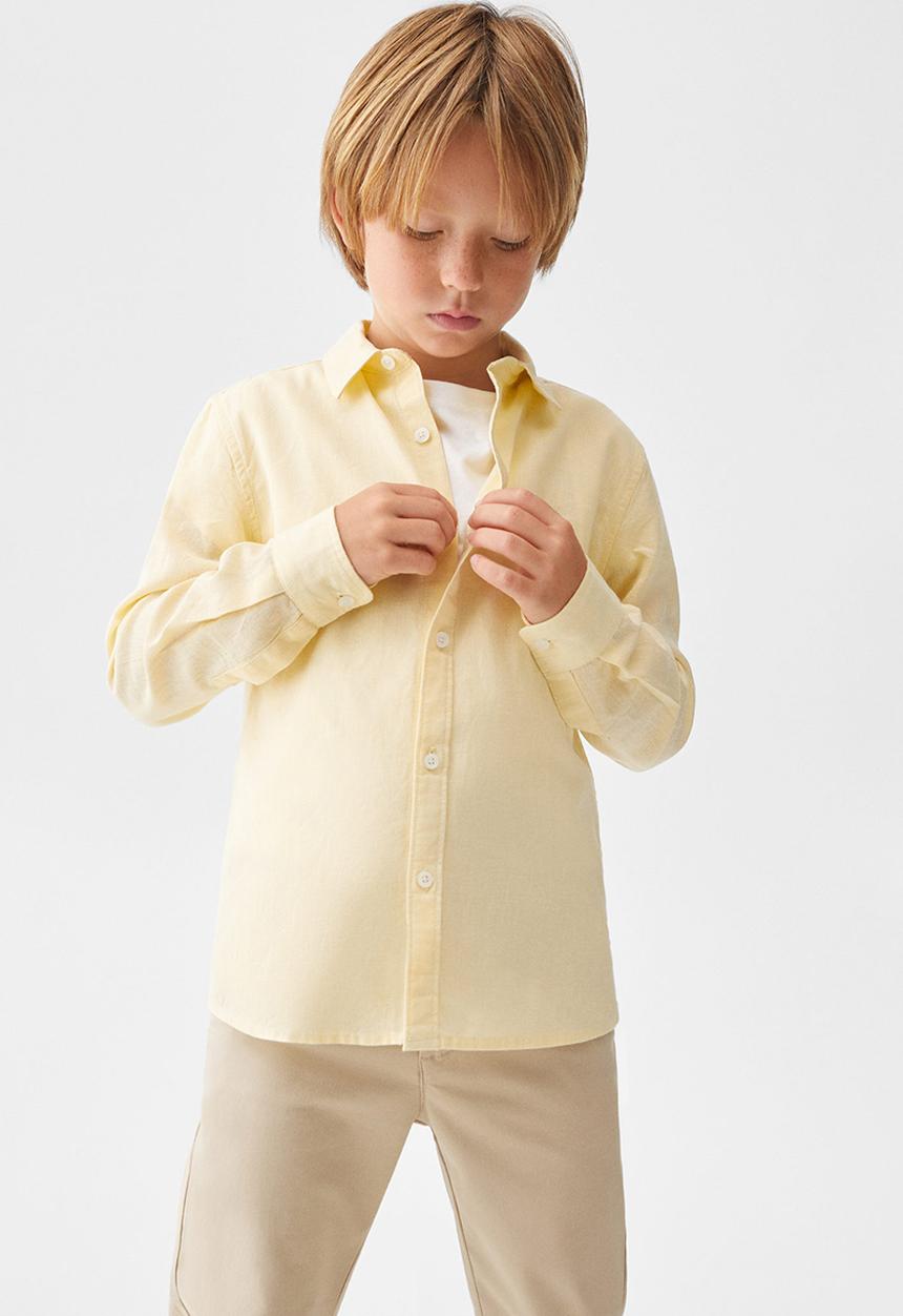 MANGO - Shirt blas - pastel yellow