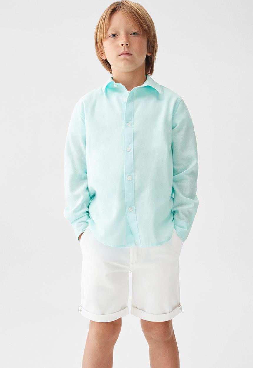 MANGO - Shirt blas - turquoise