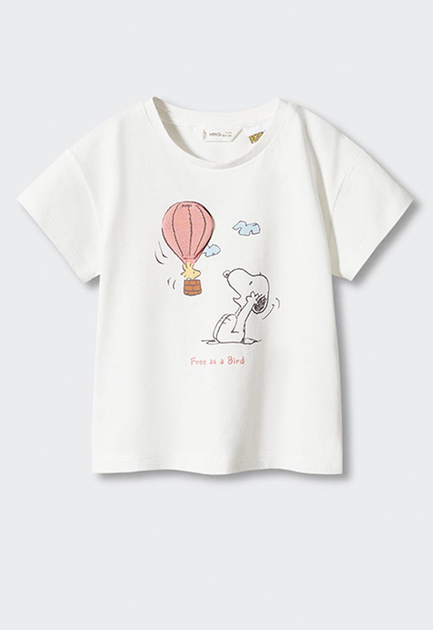 MANGO - T-shirt houseb - offwhite