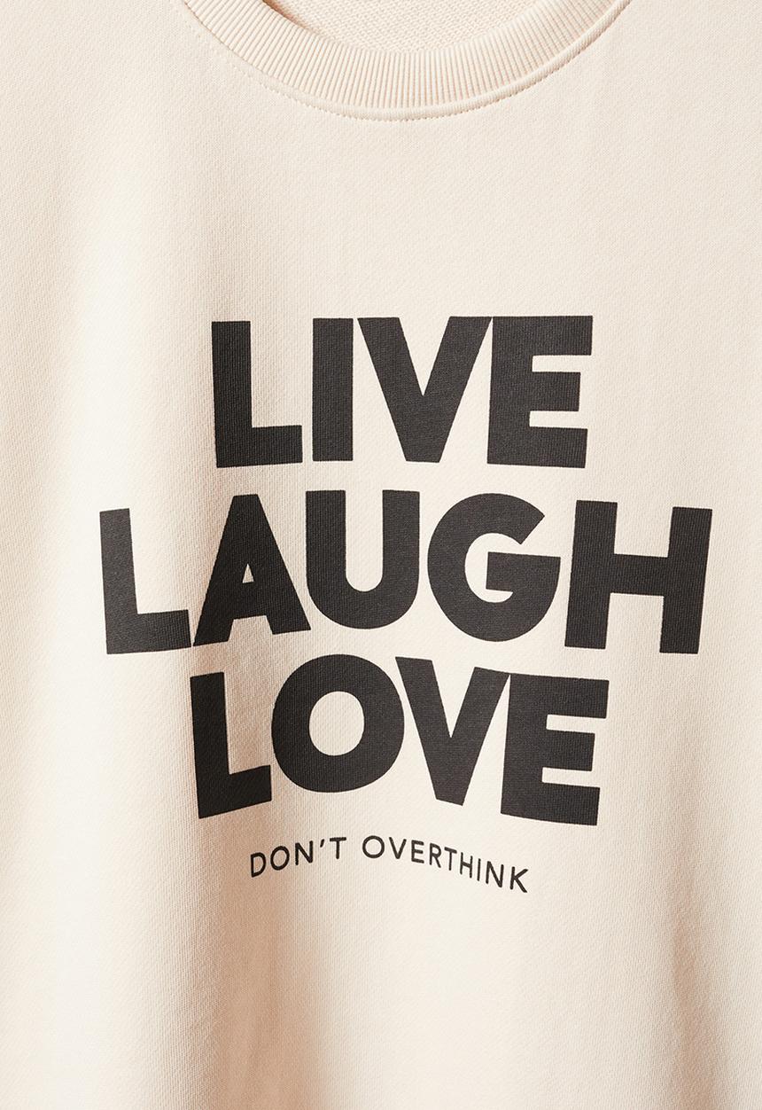 MANGO - Sweatshirt love - beige
