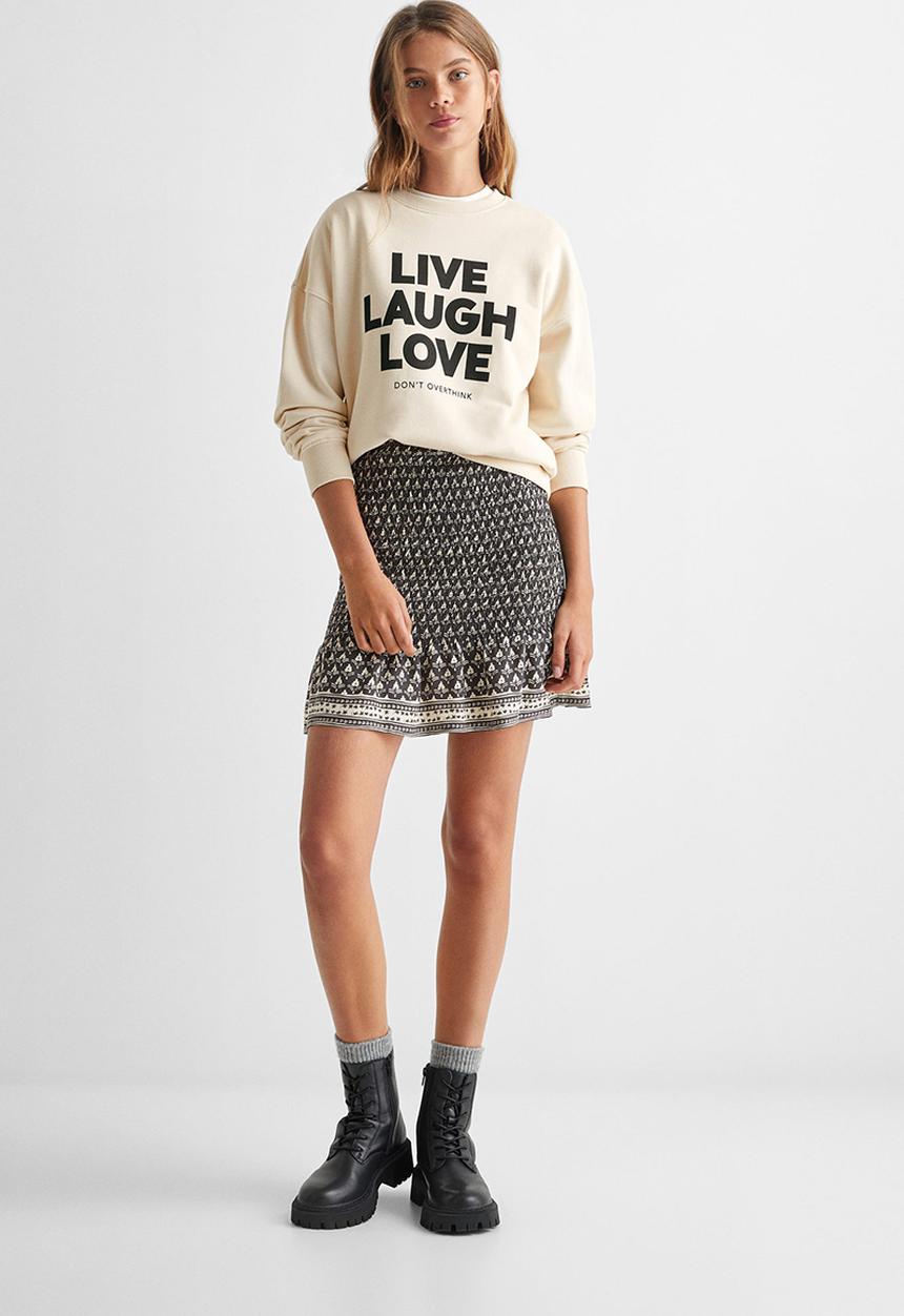 MANGO - Sweatshirt love - beige