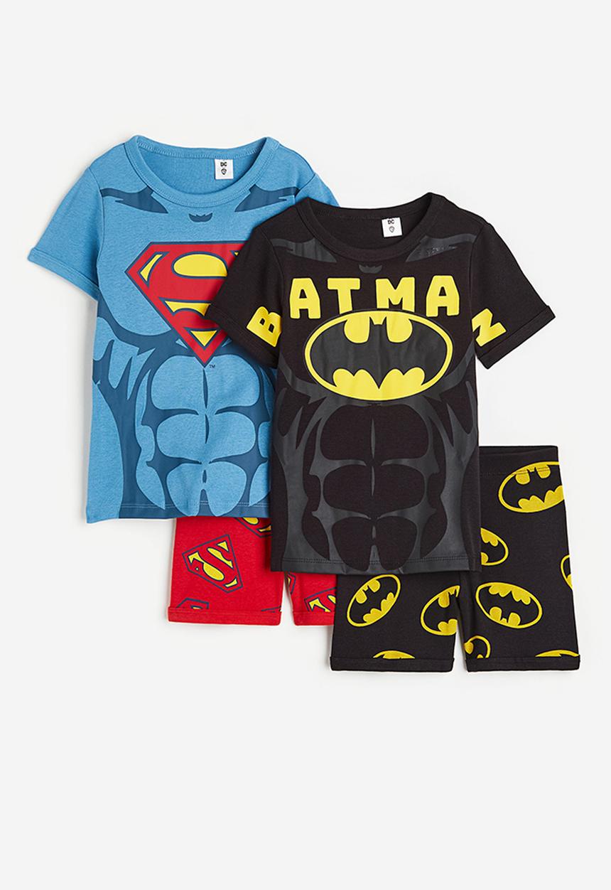 H&M - 2-Pack printed pyjamas - blue batman and superman