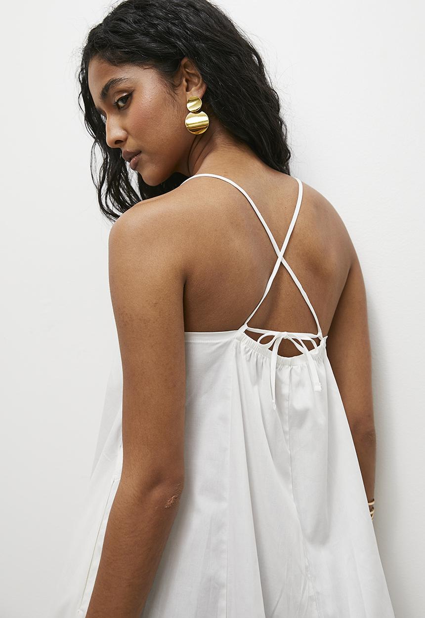Superbalist - Strappy trapeze maxi dress - ivory