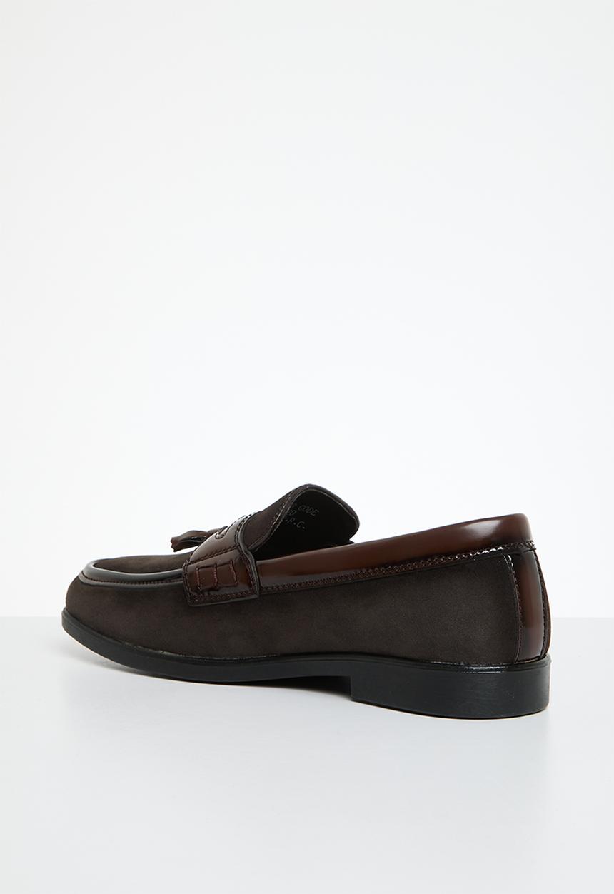 PC - Formal slip on bow - espresso suede/spray